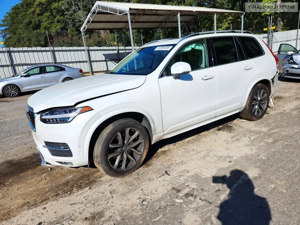 VOLVO XC90 2018, VIN YV4A22PKXJ1359768