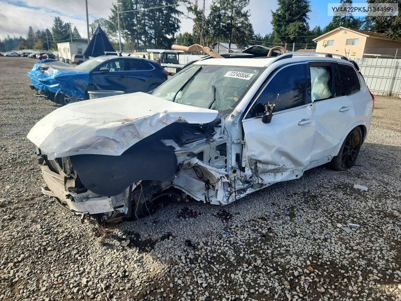 VOLVO XC90 2018, VIN YV4A22PK5J1344899