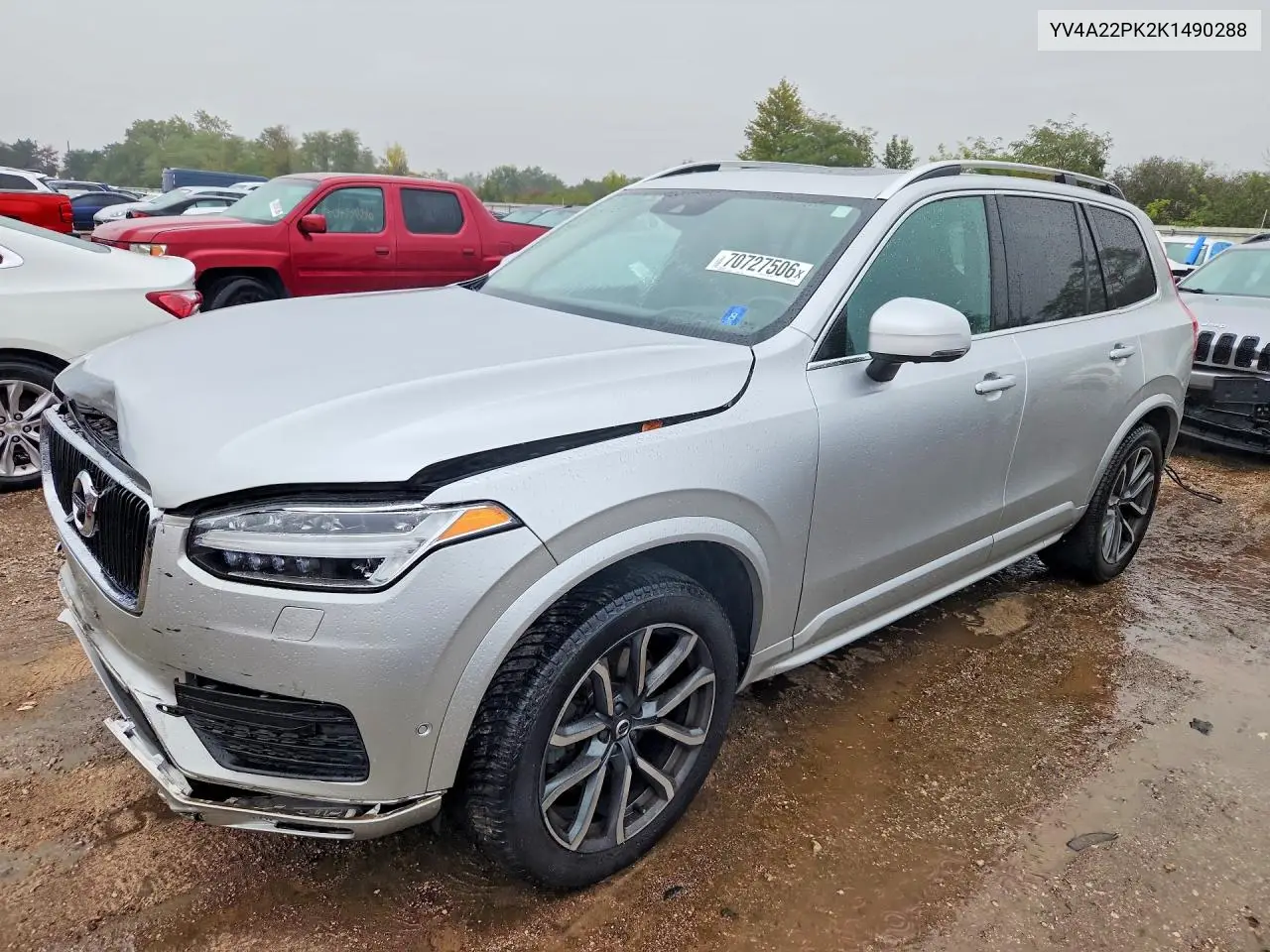 VOLVO XC90 2019, VIN YV4A22PK2K1490288
