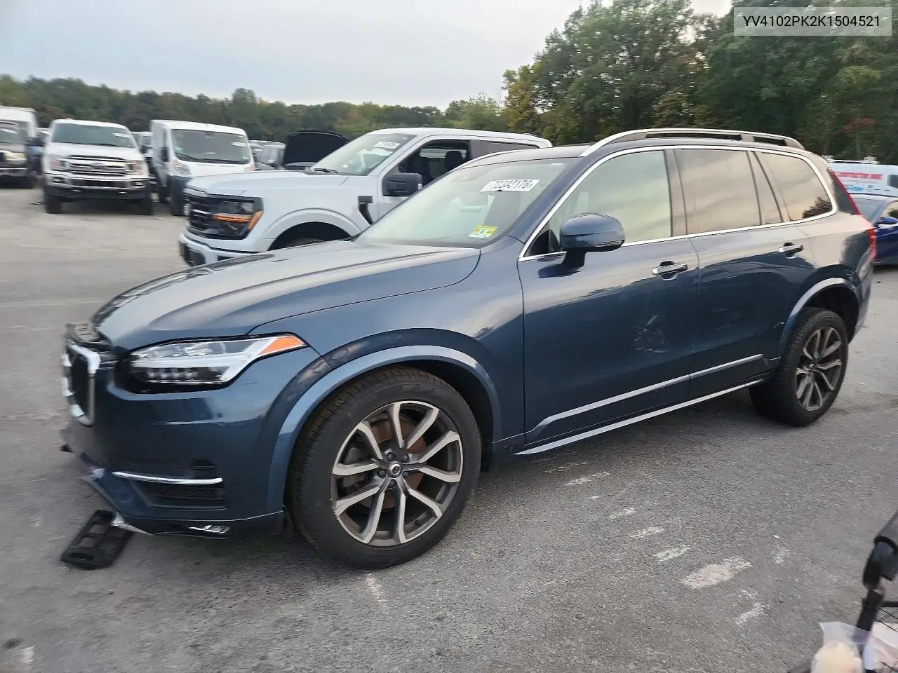 VOLVO XC90 2019, VIN YV4102PK2K1504521
