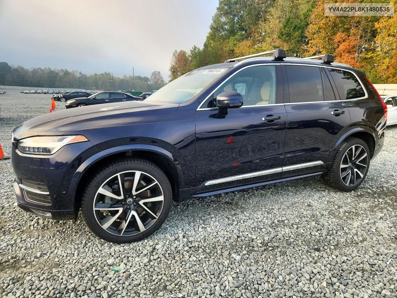 VOLVO XC90 2019, VIN YV4A22PL8K1480535