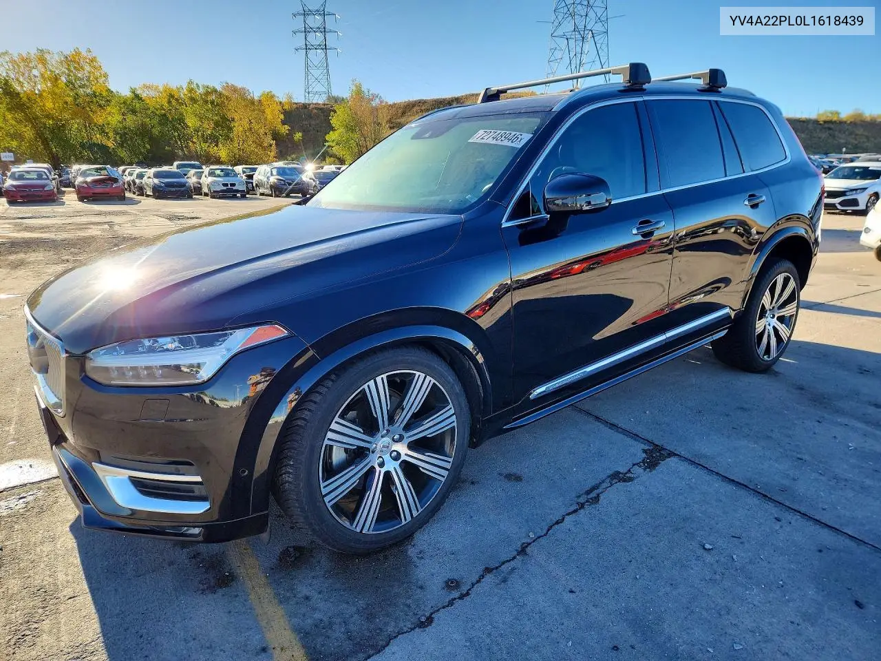 VOLVO XC90 2020, VIN YV4A22PL0L1618439