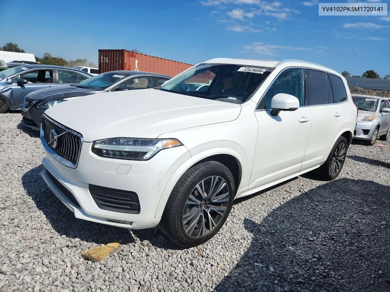 VOLVO XC90 2021, VIN YV4102PK5M1720141
