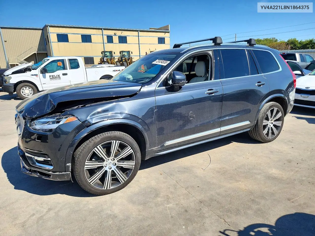 VOLVO XC90 2022, VIN YV4A221L8N1864375