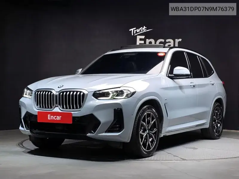BMW X3 2022, VIN WBA31DP07N9M76379