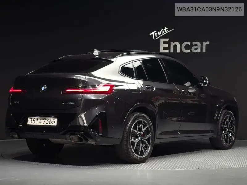 BMW X4 2022, VIN WBA31CA03N9N32126