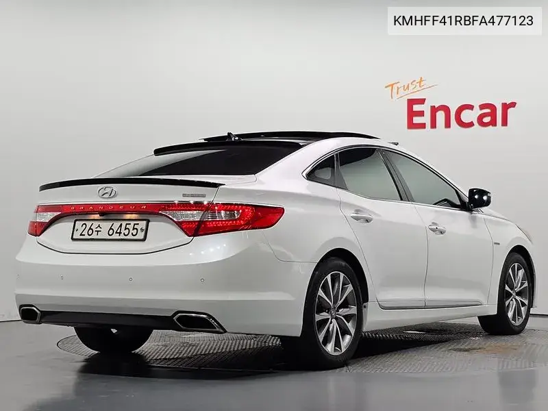 2015 HYUNDAI AZERA VIN KMHFF41RBFA477123 — фото 2
