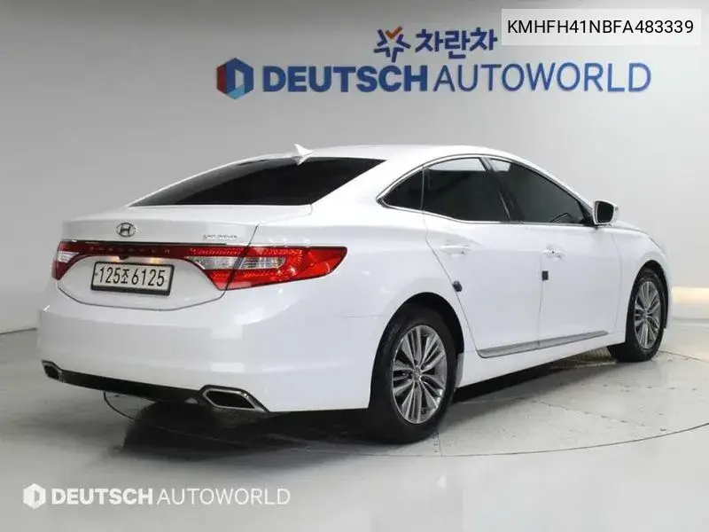 2015 HYUNDAI AZERA VIN KMHFH41NBFA483339 — фото 2