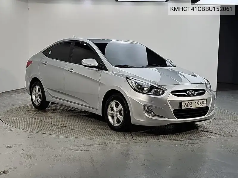 2011 HYUNDAI ACCENT VIN KMHCT41CBBU152061 — фото 2