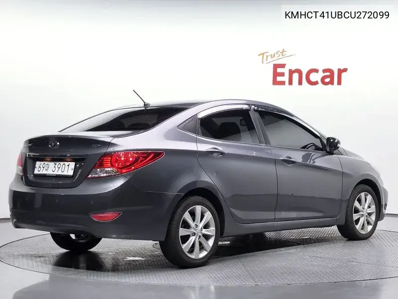 2012 HYUNDAI ACCENT VIN KMHCT41UBCU272099 — фото 2