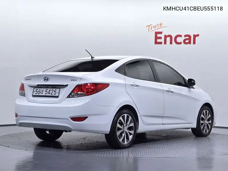 2013 HYUNDAI ACCENT VIN KMHCU41CBEU555118 — фото 2