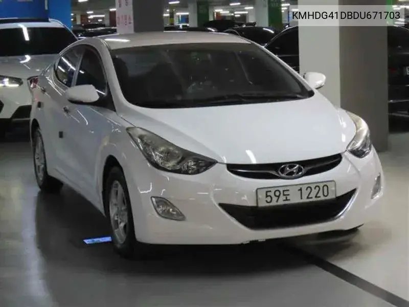 2012 HYUNDAI ELANTRA VIN KMHDG41DBDU671703 — фото 2
