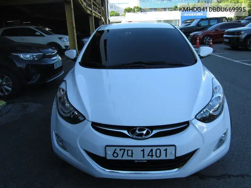 2012 HYUNDAI ELANTRA VIN KMHDG41DBDU669995 — фото 2