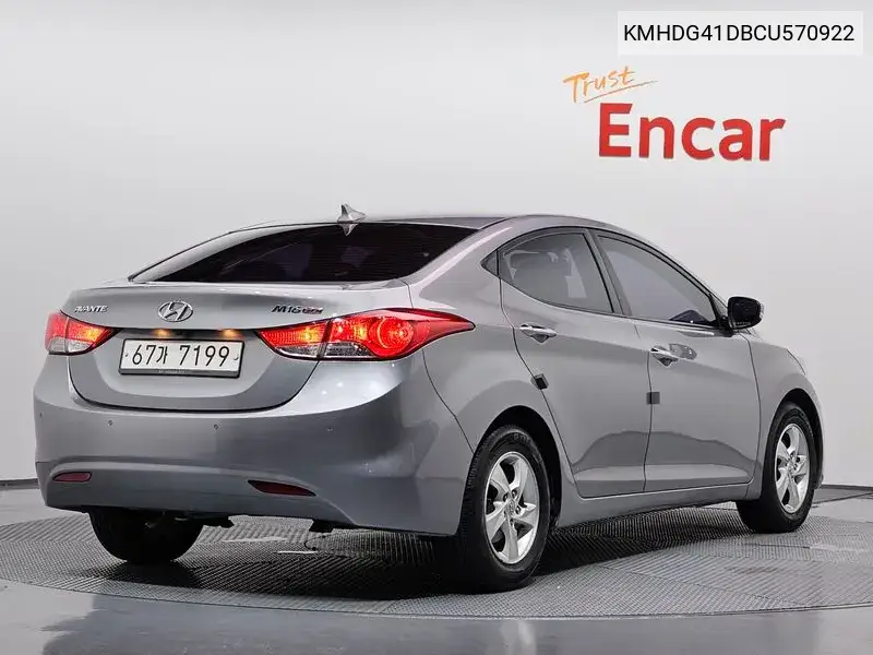 2012 HYUNDAI ELANTRA VIN KMHDG41DBCU570922 — фото 2