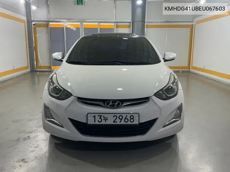 HYUNDAI ELANTRA 2013, VIN KMHDG41UBEU067603