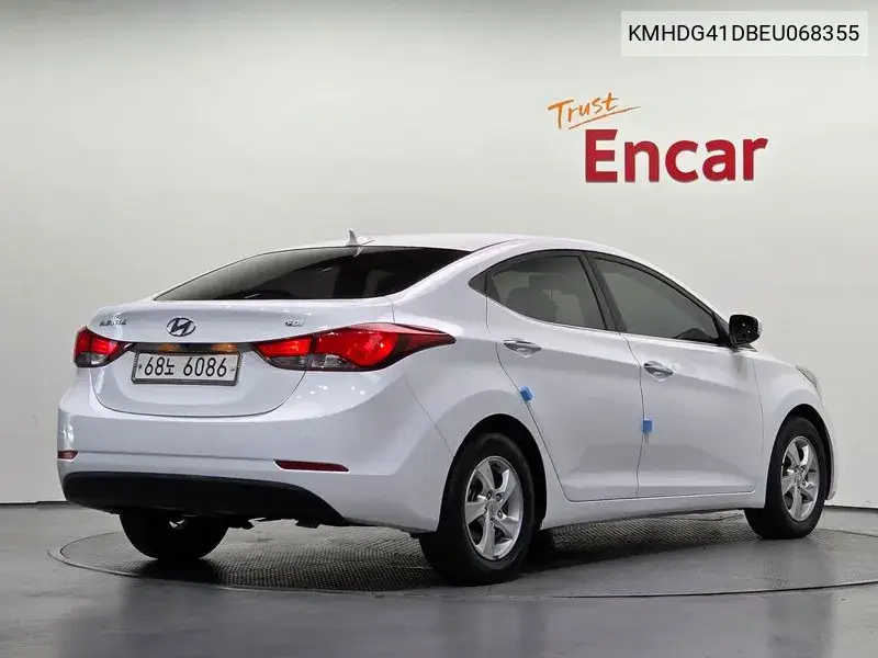 2014 HYUNDAI ELANTRA VIN KMHDG41DBEU068355 — фото 2