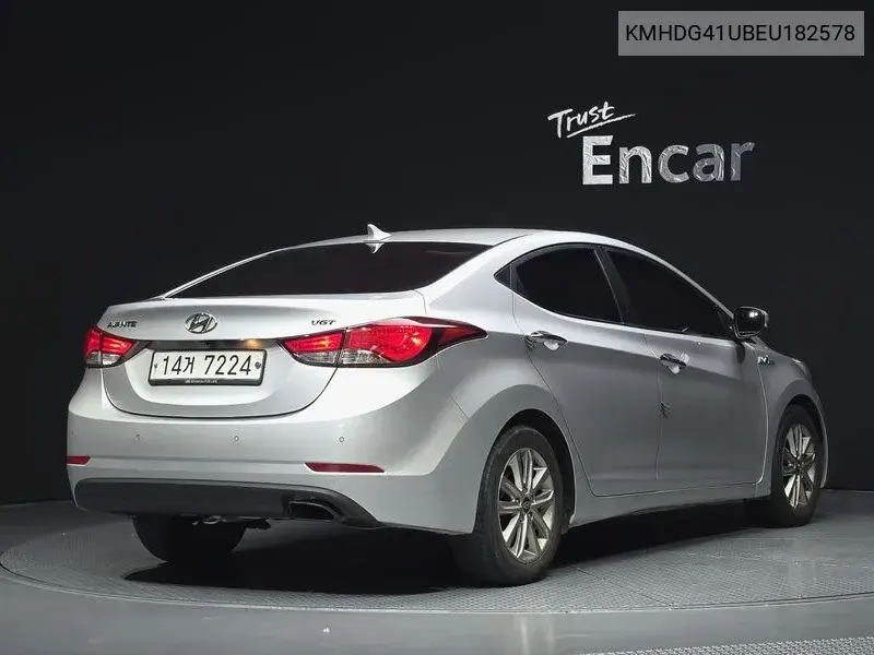 2014 HYUNDAI ELANTRA VIN KMHDG41UBEU182578 — фото 2