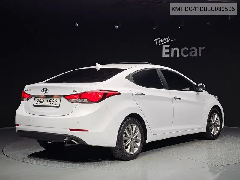 2014 HYUNDAI ELANTRA VIN KMHDG41DBEU080506 — фото 2