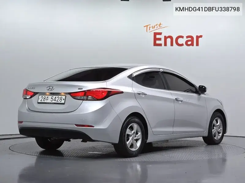 2014 HYUNDAI ELANTRA VIN KMHDG41DBFU338798 — фото 2