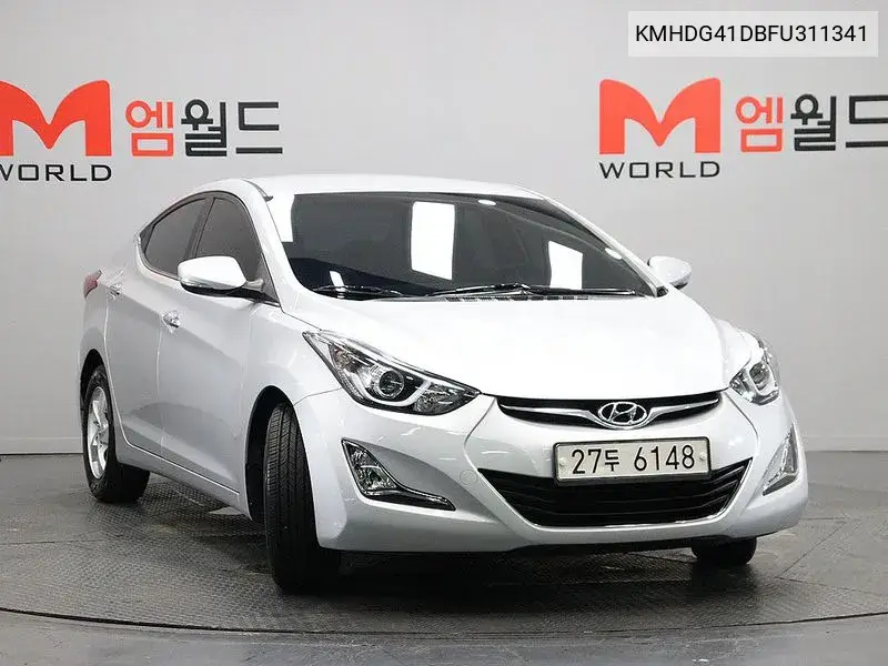 2014 HYUNDAI ELANTRA VIN KMHDG41DBFU311341 — фото 2