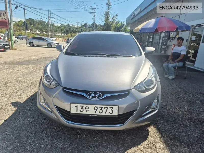 HYUNDAI ELANTRA 2014, VIN N/A