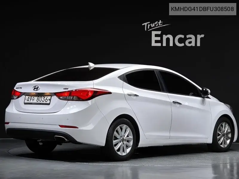 2014 HYUNDAI ELANTRA VIN KMHDG41DBFU308508 — фото 2