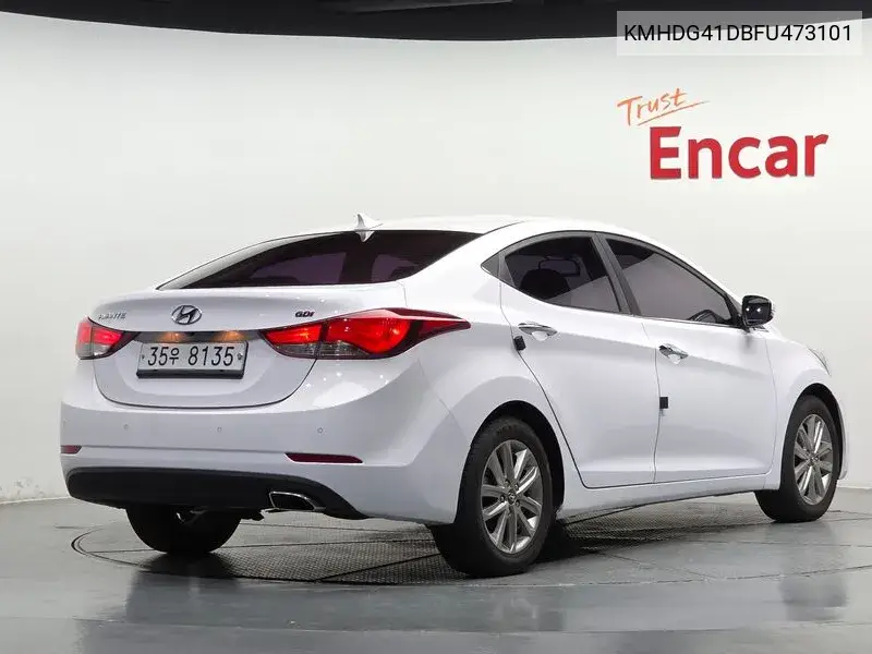 2015 HYUNDAI ELANTRA VIN KMHDG41DBFU473101 — фото 2