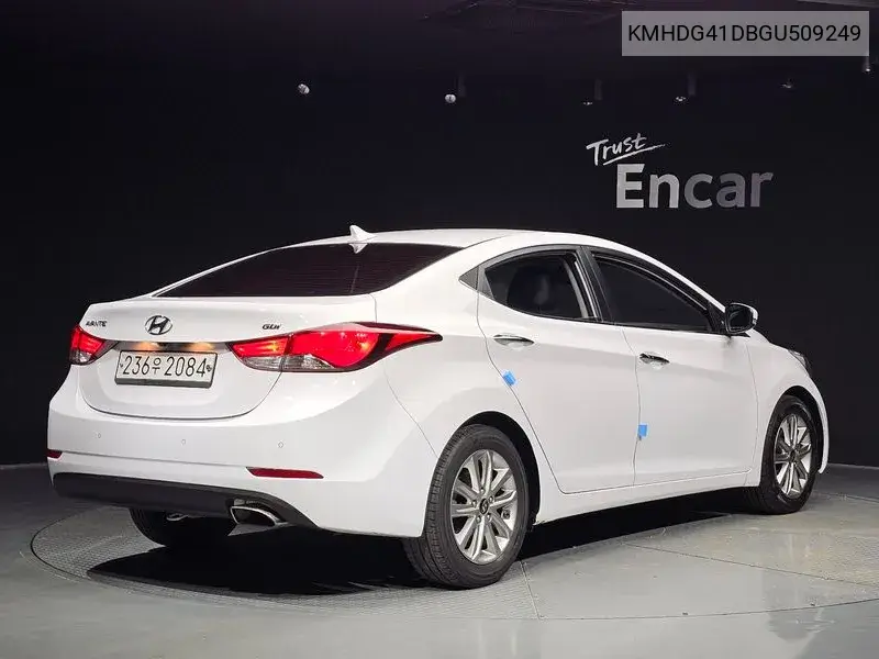 2015 HYUNDAI ELANTRA VIN KMHDG41DBGU509249 — фото 2