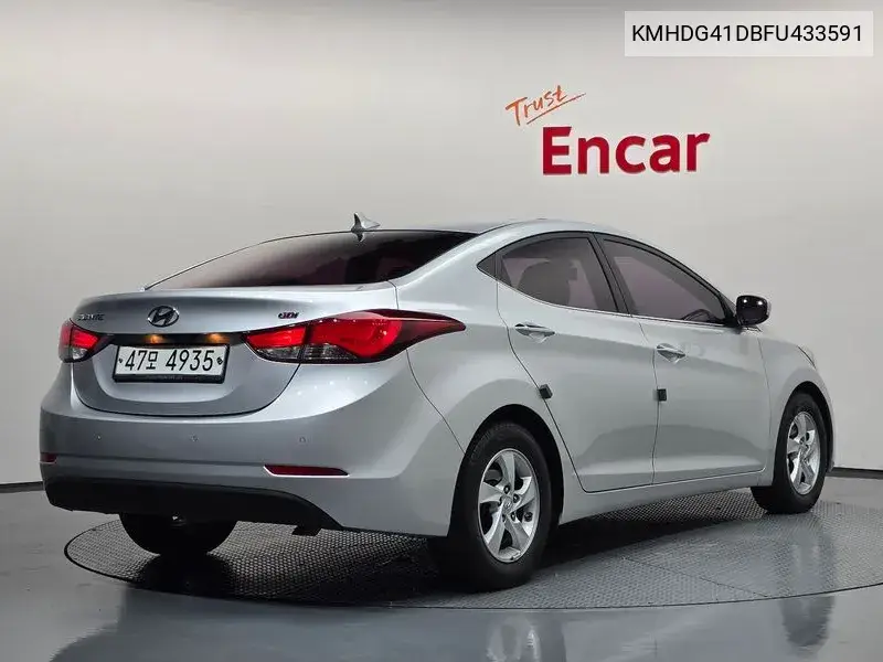 2015 HYUNDAI ELANTRA VIN KMHDG41DBFU433591 — фото 2