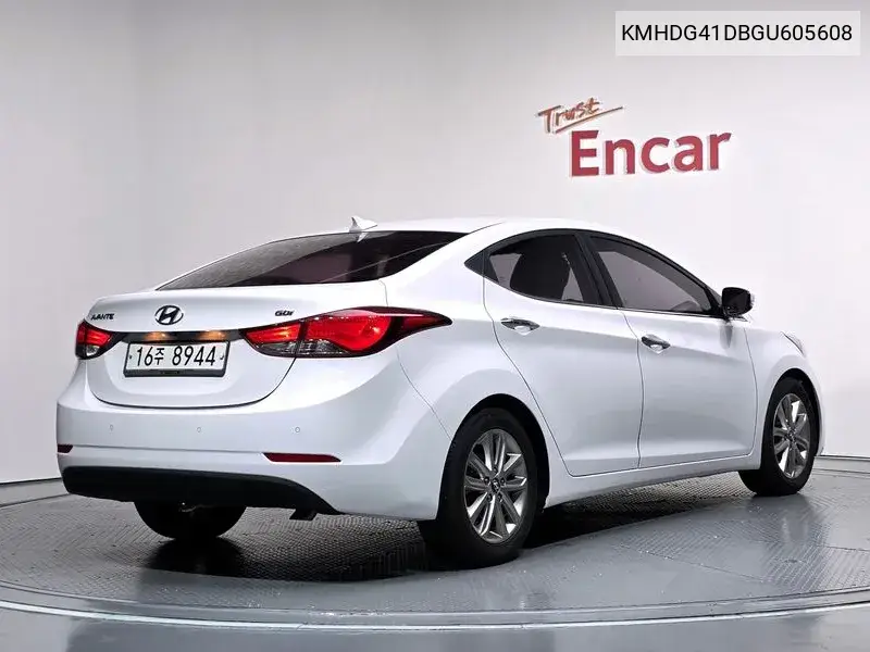 2015 HYUNDAI ELANTRA VIN KMHDG41DBGU605608 — фото 2