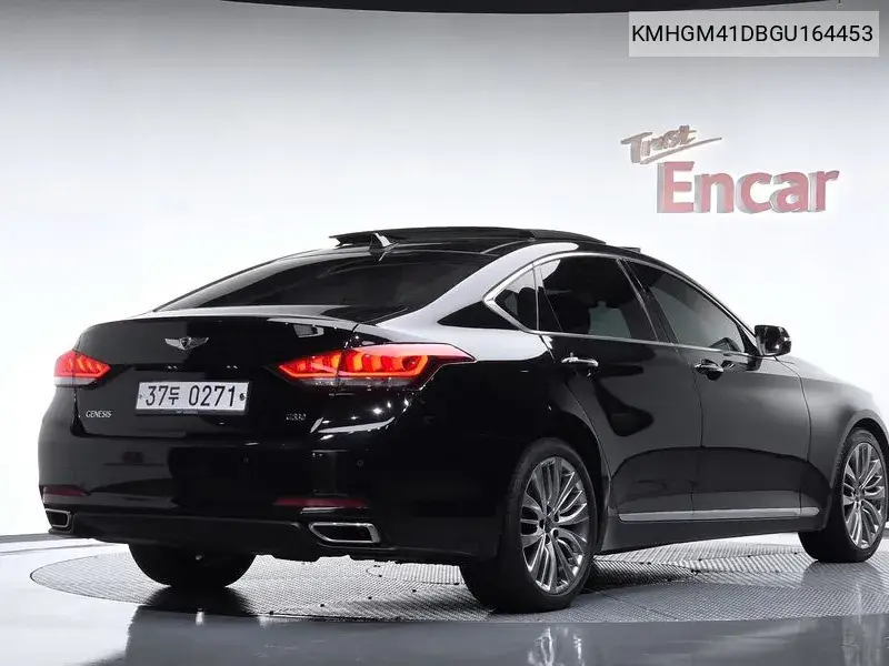 2016 HYUNDAI GENESIS VIN KMHGM41DBGU164453 — фото 2