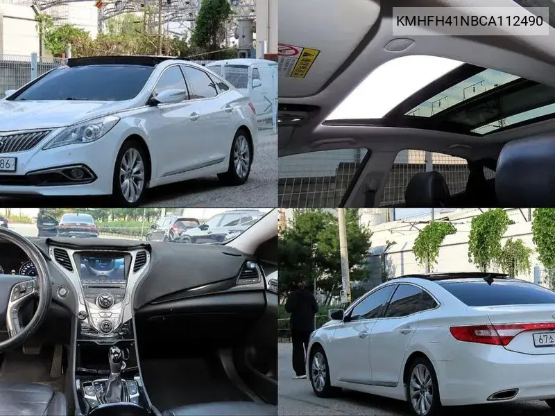 HYUNDAI GRANDEUR 2011, VIN KMHFH41NBCA112490