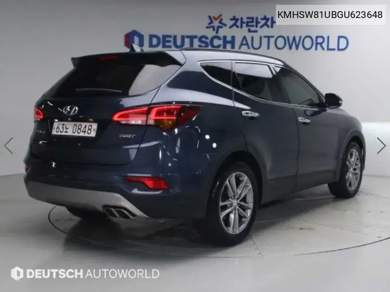2016 HYUNDAI SANTA FE VIN KMHSW81UBGU623648 — фото 2
