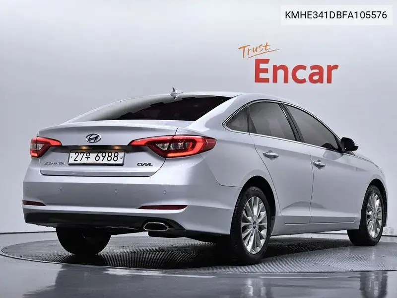 2015 HYUNDAI SONATA VIN KMHE341DBFA105576 — фото 2