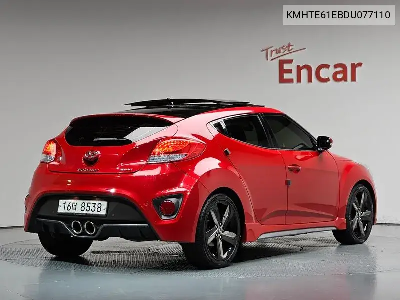 2012 HYUNDAI VELOSTER VIN KMHTE61EBDU077110 — фото 2
