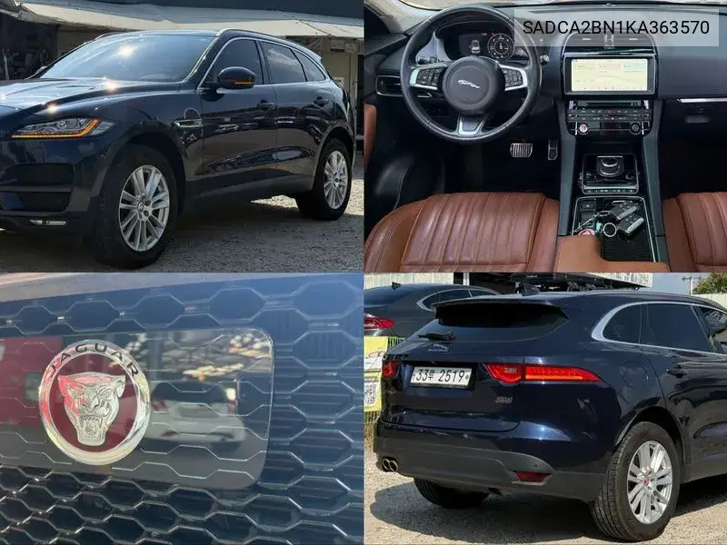 JAGUAR F-PACE 2019, VIN SADCA2BN1KA363570