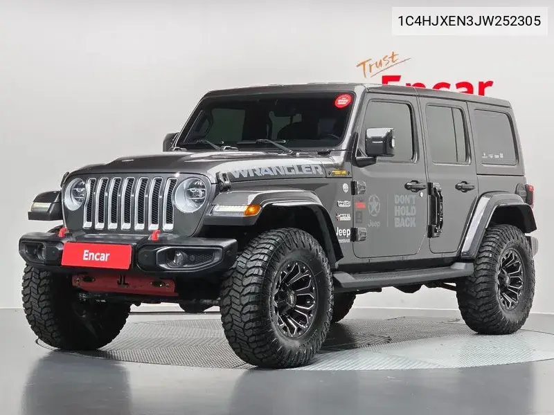 JEEP WRANGLER 2018, VIN 1C4HJXEN3JW252305