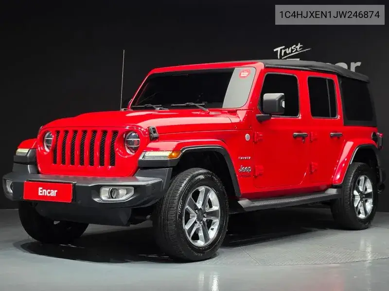 JEEP WRANGLER 2018, VIN 1C4HJXEN1JW246874