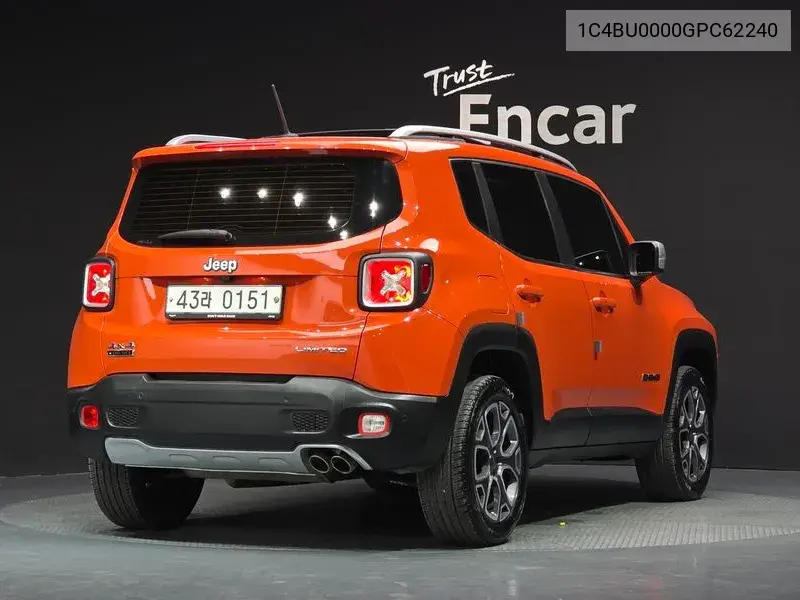 2016 JEEP RENEGADE VIN 1C4BU0000GPC62240 — фото 2