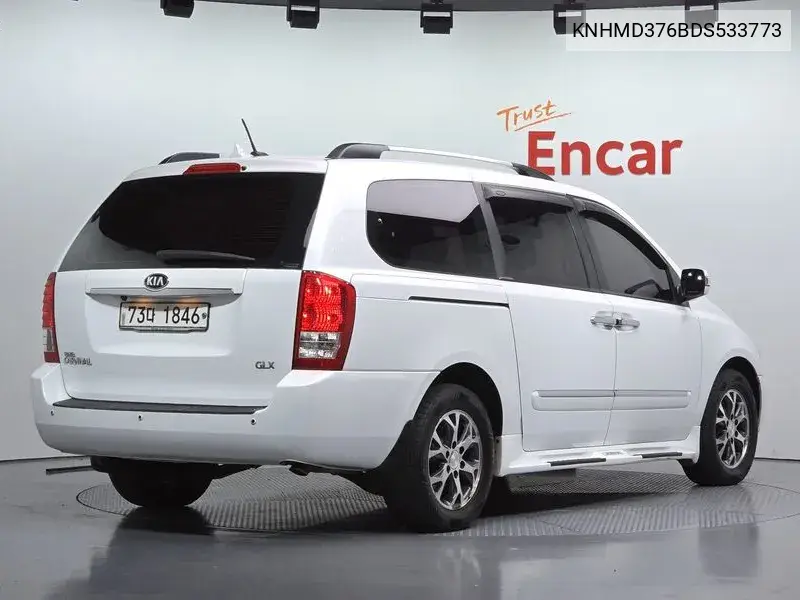 2013 KIA CARNIVAL VIN KNHMD376BDS533773 — фото 2