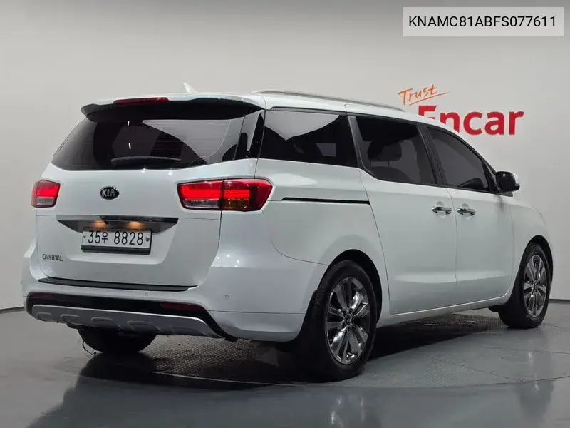 2015 KIA CARNIVAL VIN KNAMC81ABFS077611 — фото 2