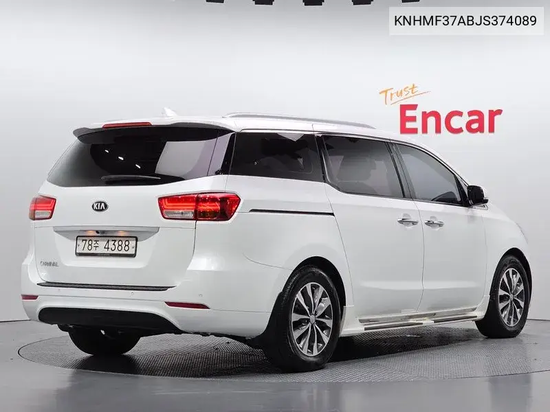 2017 KIA CARNIVAL VIN KNHMF37ABJS374089 — фото 2