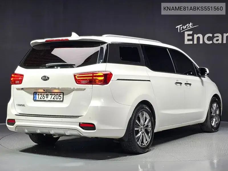 2019 KIA CARNIVAL VIN KNAME81ABKS551560 — фото 2