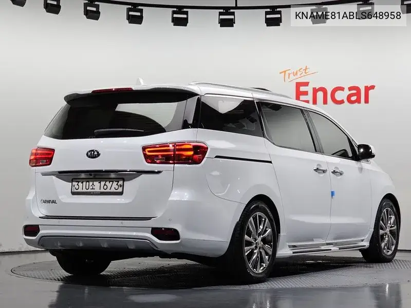 2020 KIA CARNIVAL VIN KNAME81ABLS648958 — фото 2