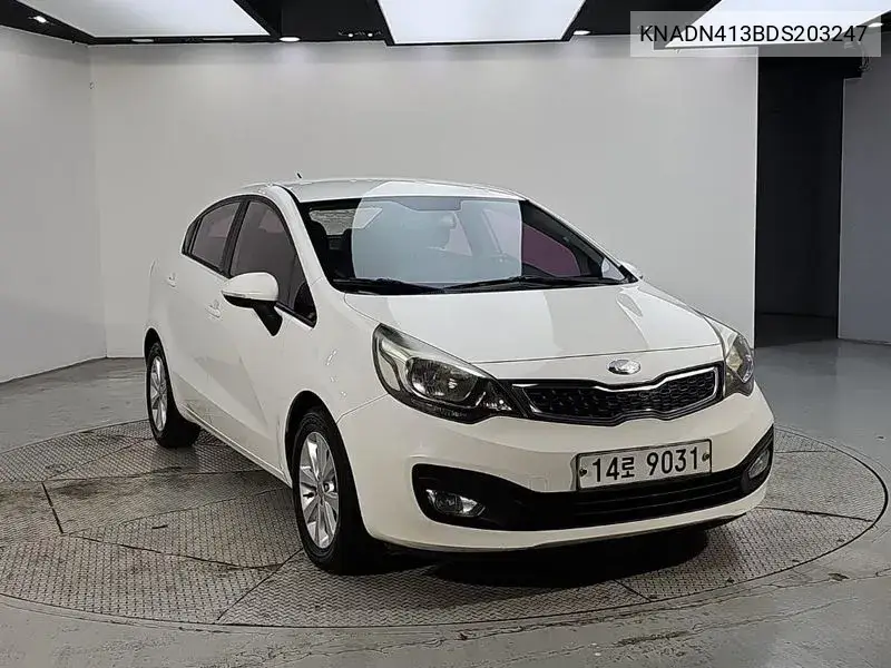 2013 KIA PRIDE VIN KNADN413BDS203247 — фото 2