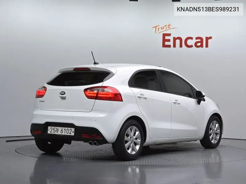 2014 KIA PRIDE VIN KNADN513BES989231 — фото 2