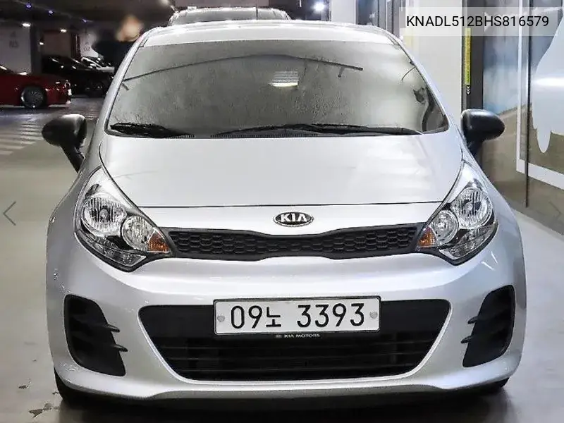 2017 KIA PRIDE VIN KNADL512BHS816579 — фото 2