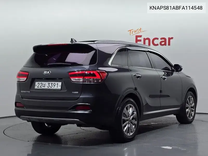 2015 KIA SORENTO VIN KNAPS81ABFA114548 — фото 2