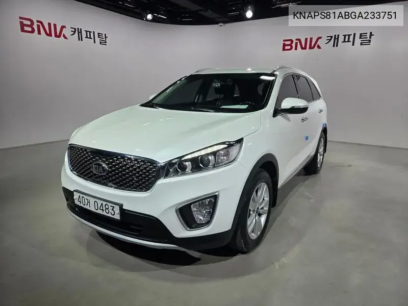 KIA SORENTO 2016, VIN KNAPS81ABGA233751