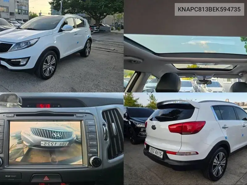 KIA SPORTAGE 2014, VIN KNAPC813BEK594735